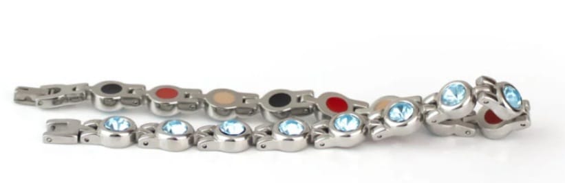 Stod Silver & Aqua Crystal
