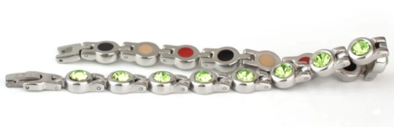Stod Silver & Green Crystal