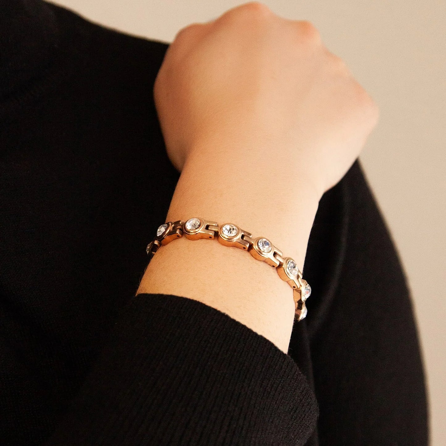 Stod Rose Gold & Clear Crystals