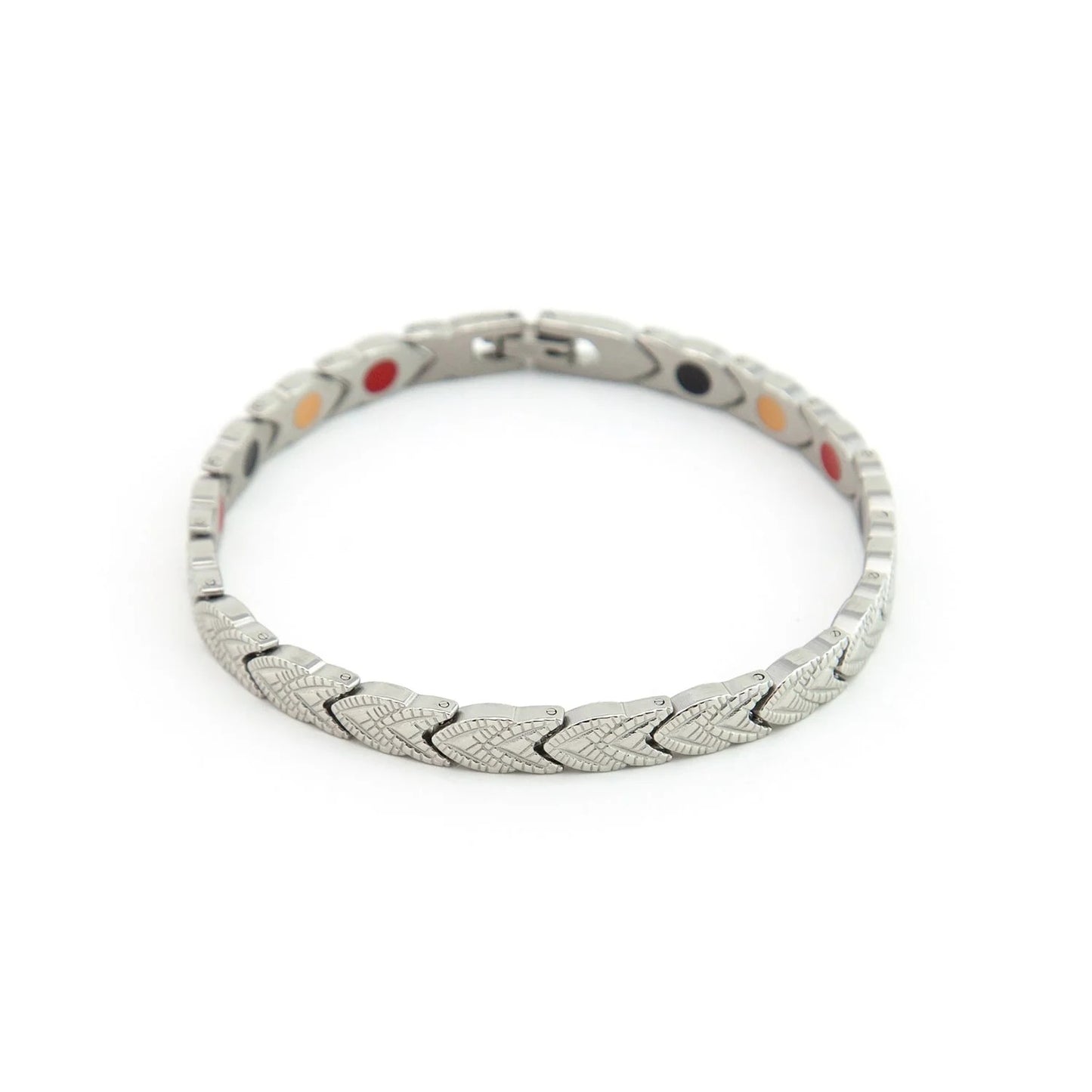 Victory Silver- Negative Ion Bracelet - Stainless Steel
