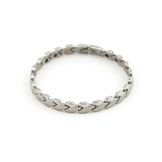 Half & Half Heart Silver