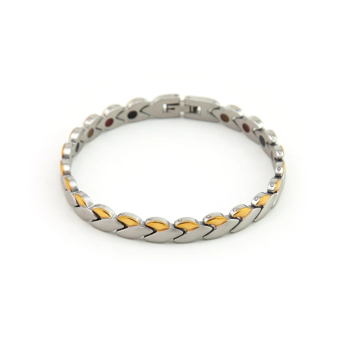 Half & Half Heart -Silver & Gold