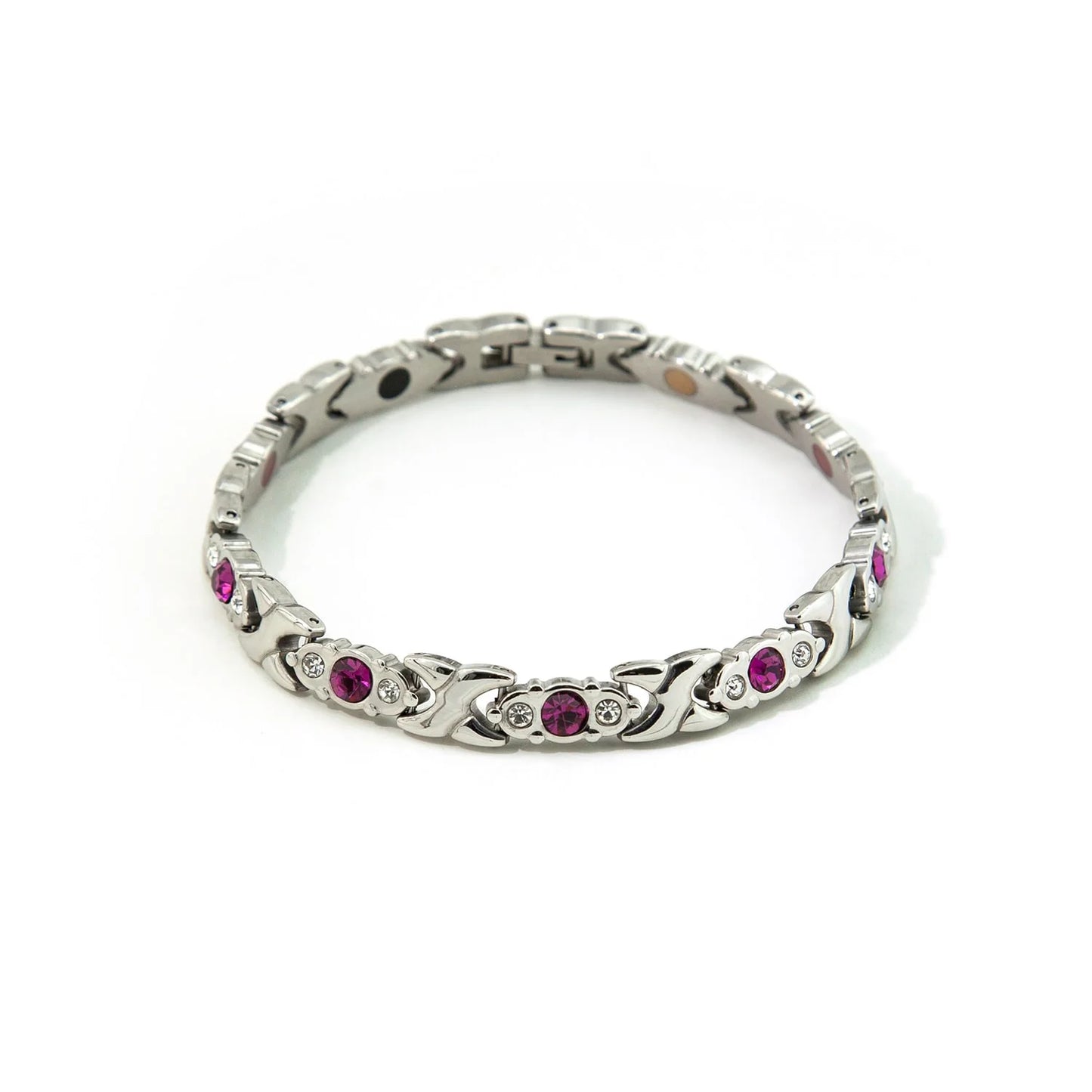 Jewel of Nile Silver & Pink Crystals