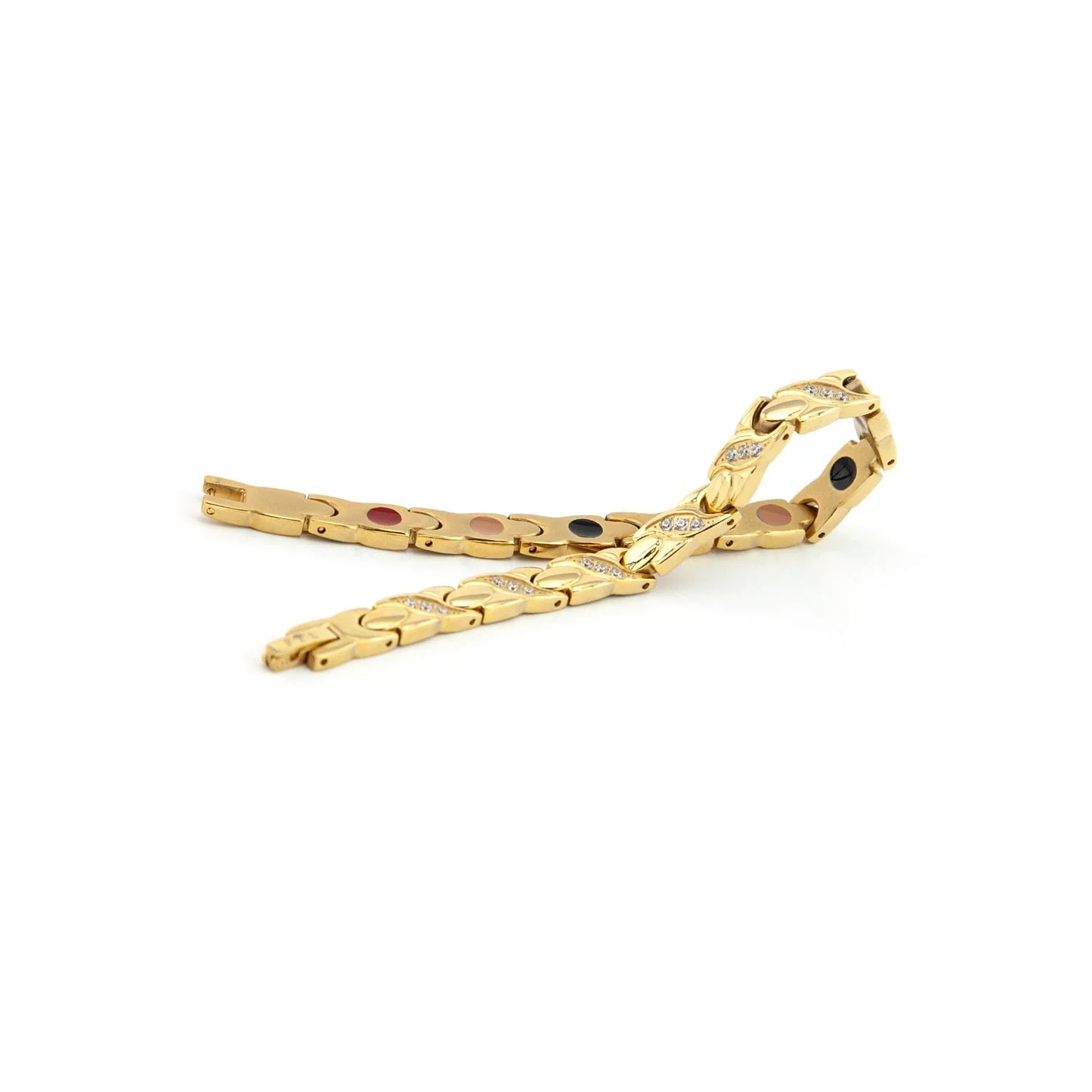 Wave Gold Swarovski -Titanium