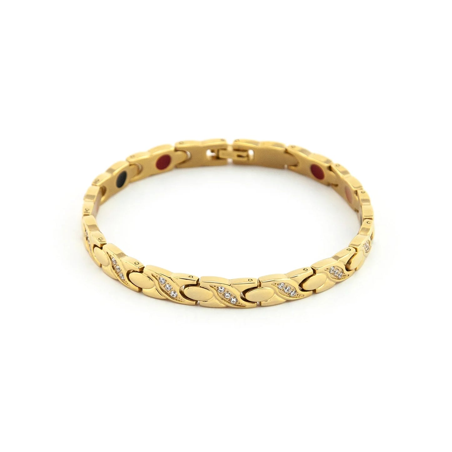 Wave Gold Swarovski -Titanium
