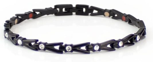 Shoot Star Black & Clear Crystal