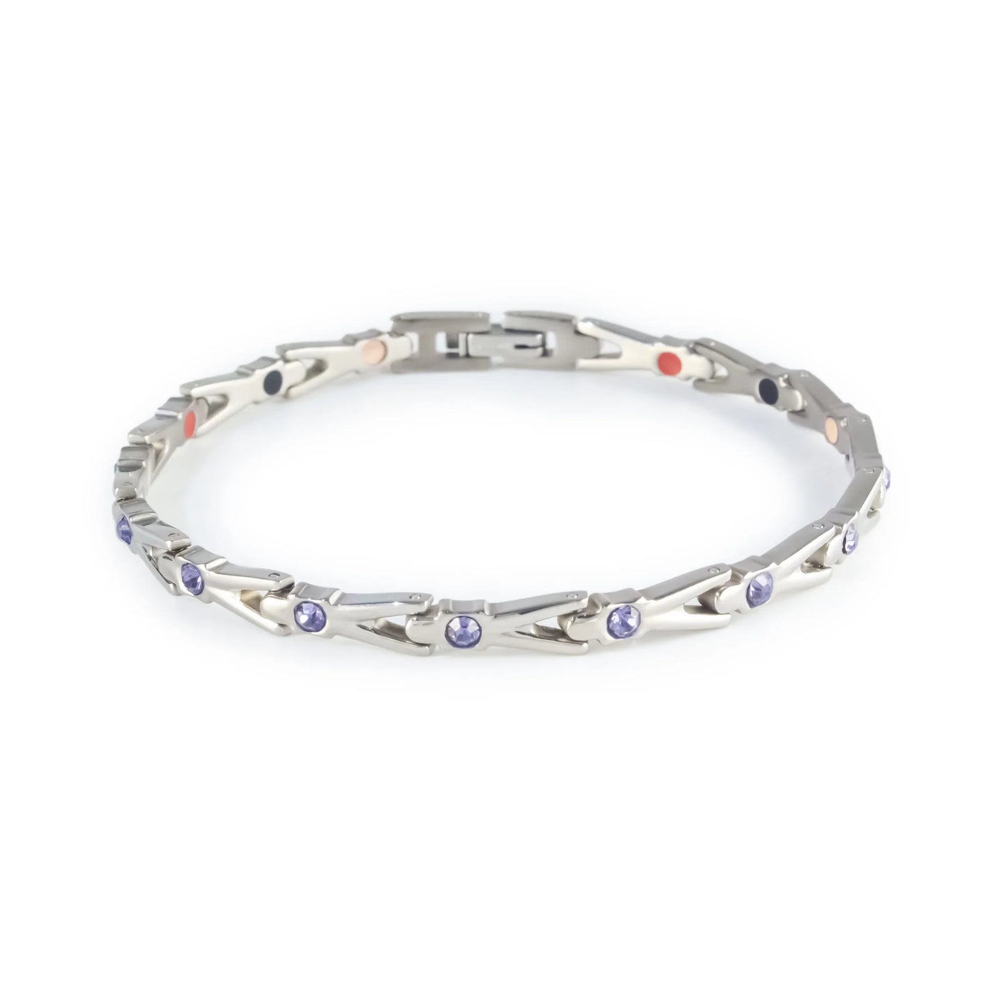 Shoot Star Silver & Purple Crystals