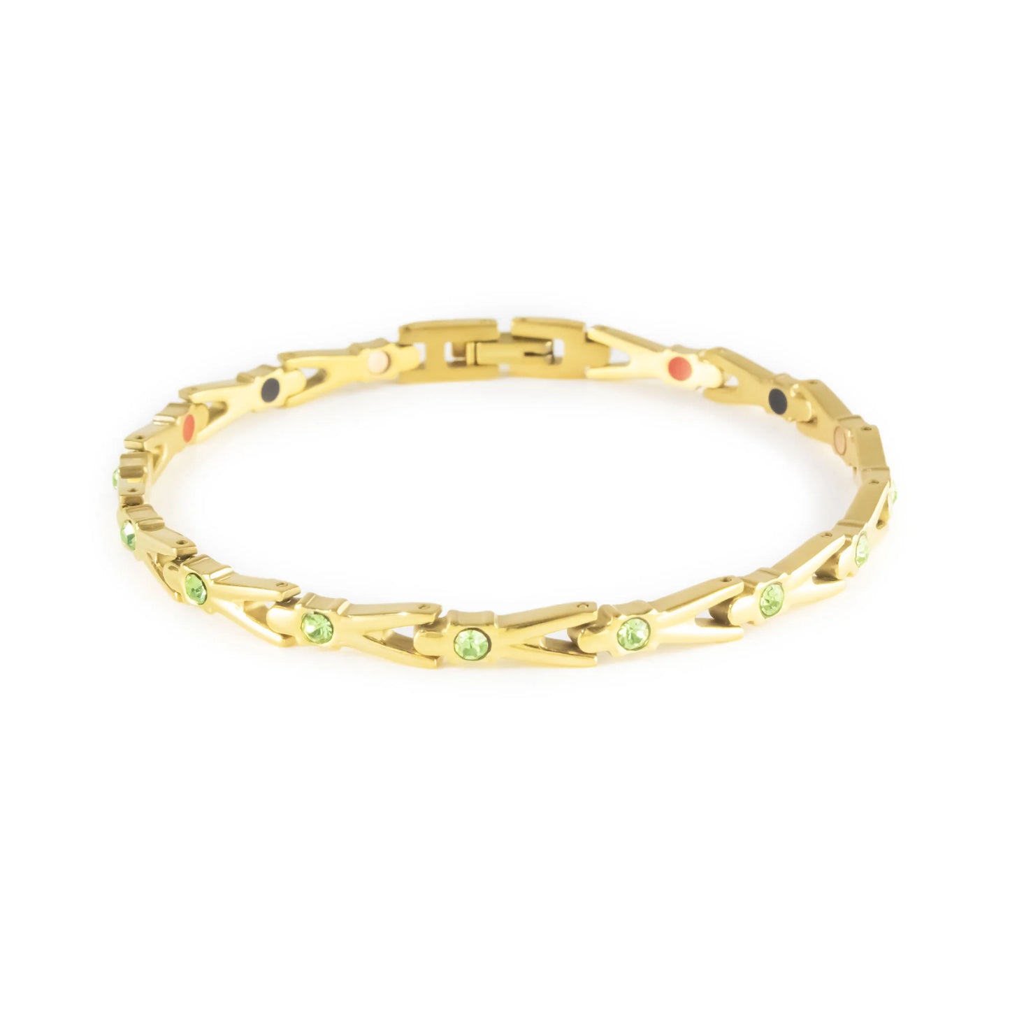 Shoot Star Gold & Green Crystals