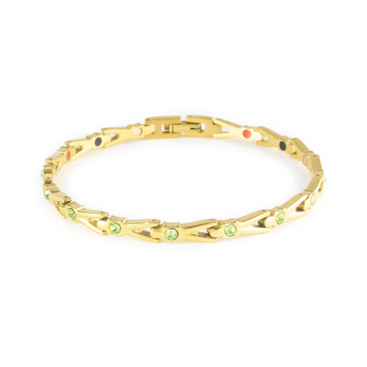 Shoot Star Gold & Green Crystals