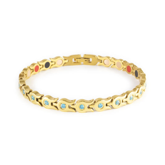 Star Gold & Aqua Crystals