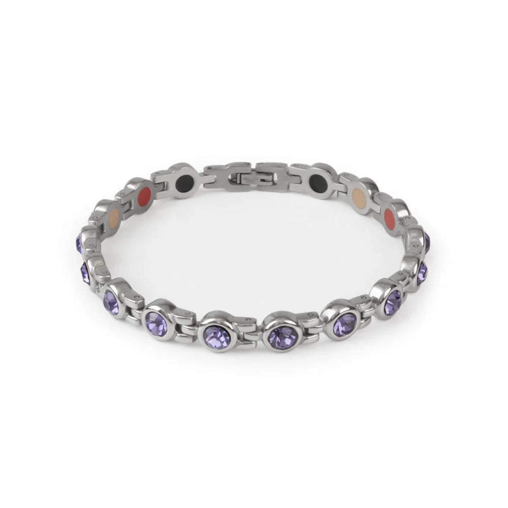 Stod Silver & Purple Crystals