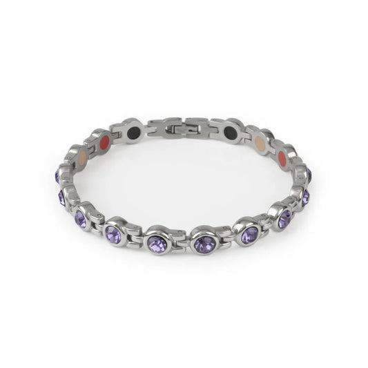 Stod Silver & Purple Crystals