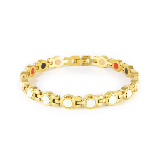 Stod Gold & White  Opal