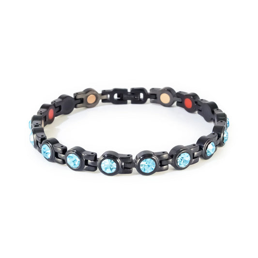Stod Black & Aqua Crystals