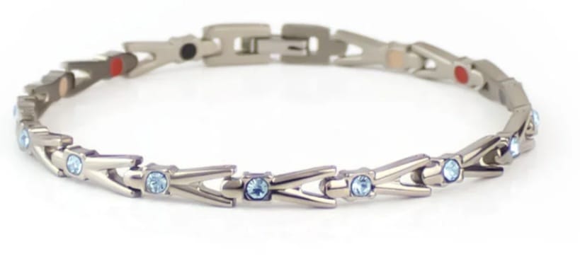 Shoot Star Silver & Blue Crystal
