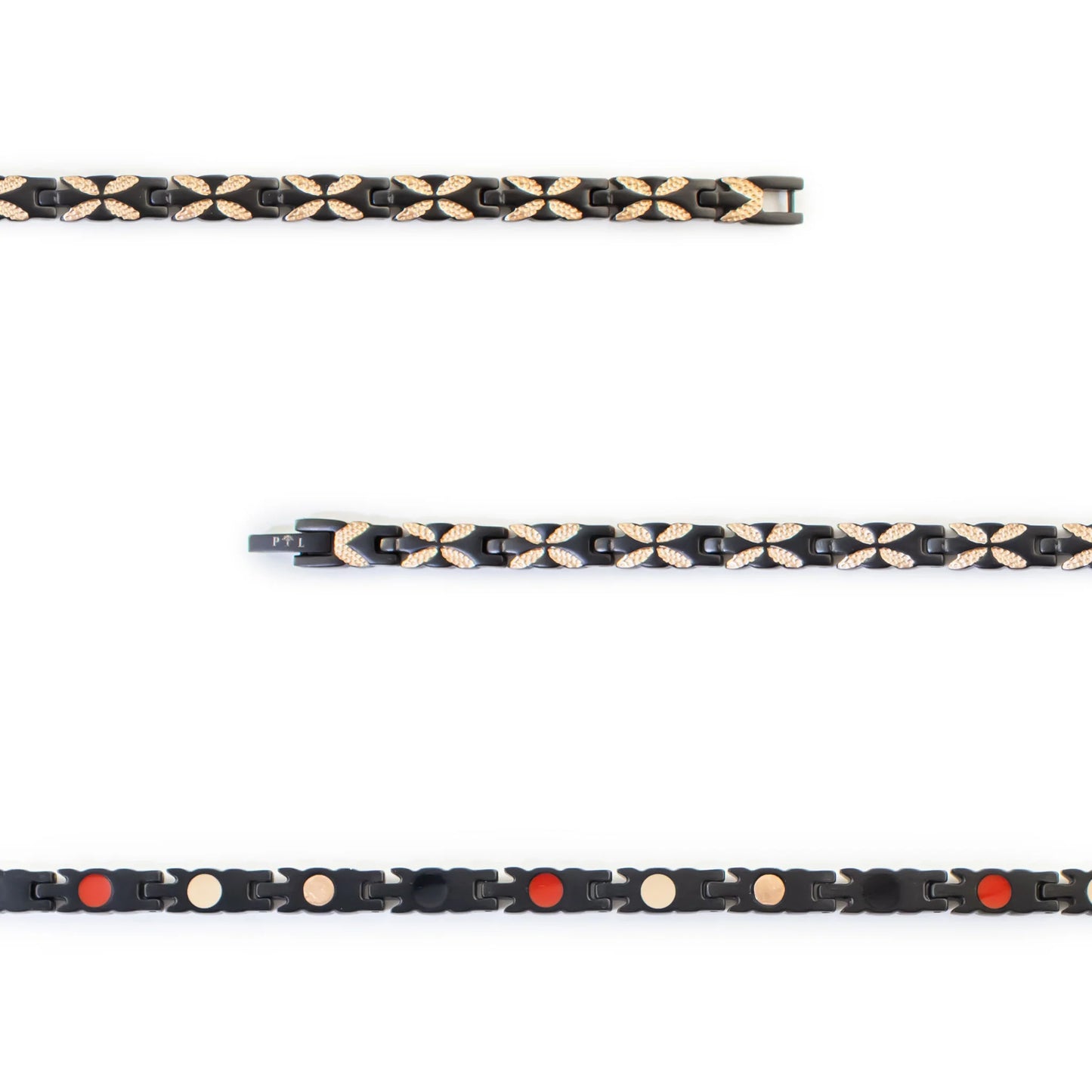 Butterfly - Matte Black Stainless Steel and Rose Gold