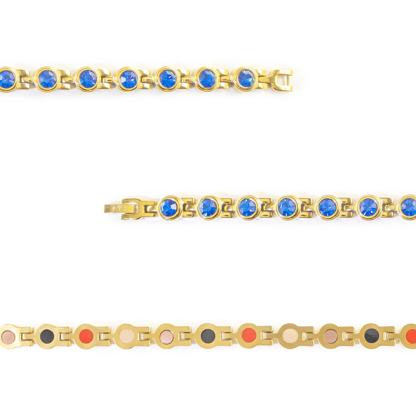 Stod Gold & Blue Crystals