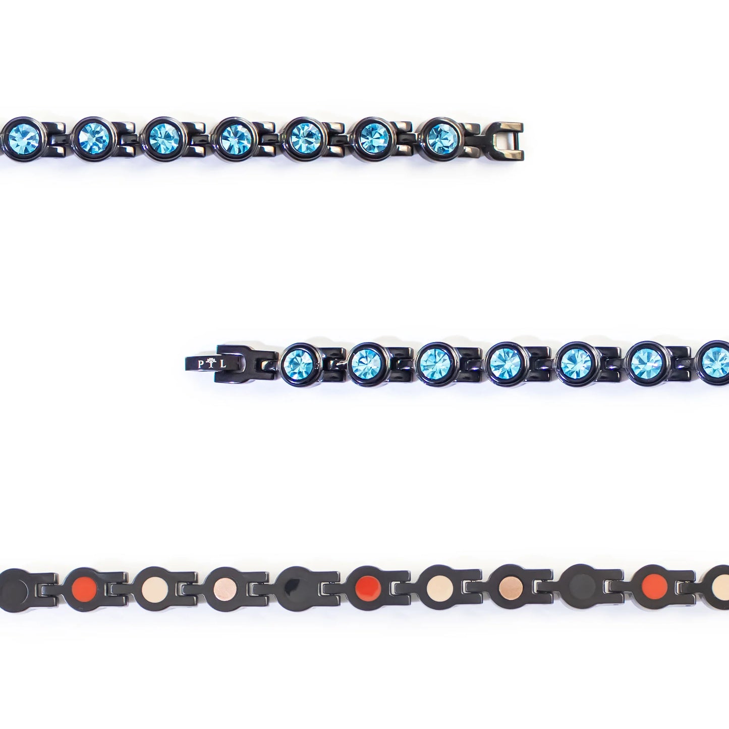 Stod Black & Aqua Crystals