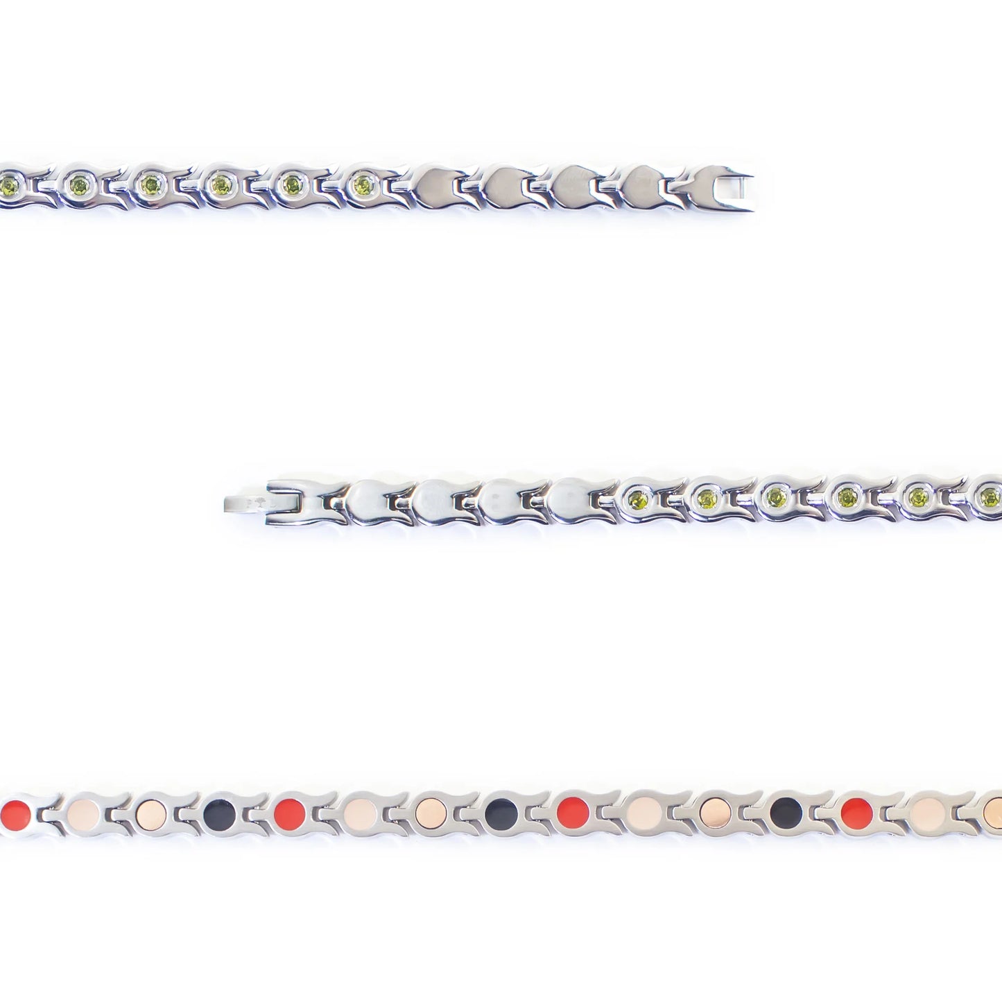 Star Silver & Green Crystals