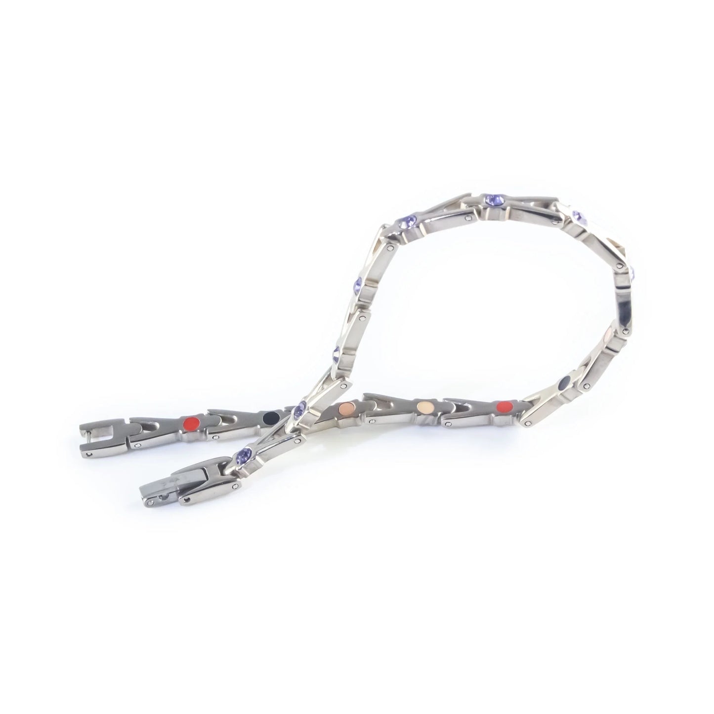 Shoot Star Silver & Purple Crystals
