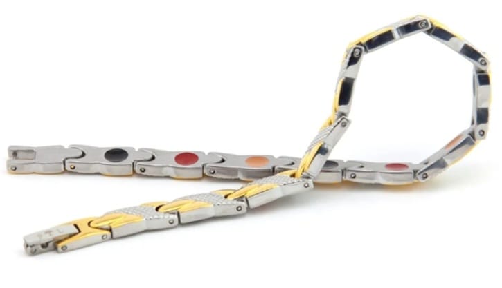 Snake Silver & Gold- Negative Ion Bracelet, Stainless Steel with a Gold Plated Twist