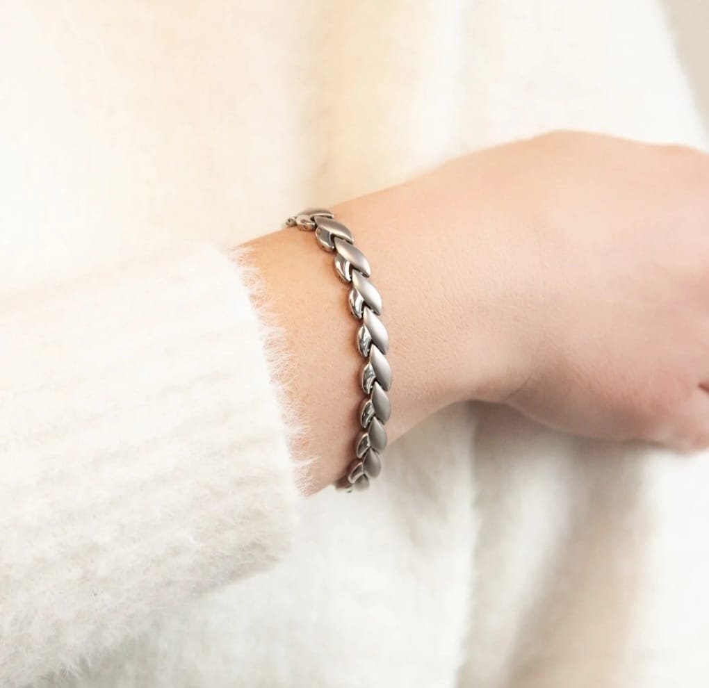 Half & Half Heart Silver