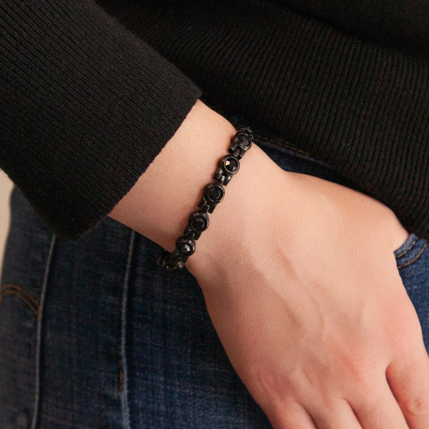 Stod Black & Black Crystals