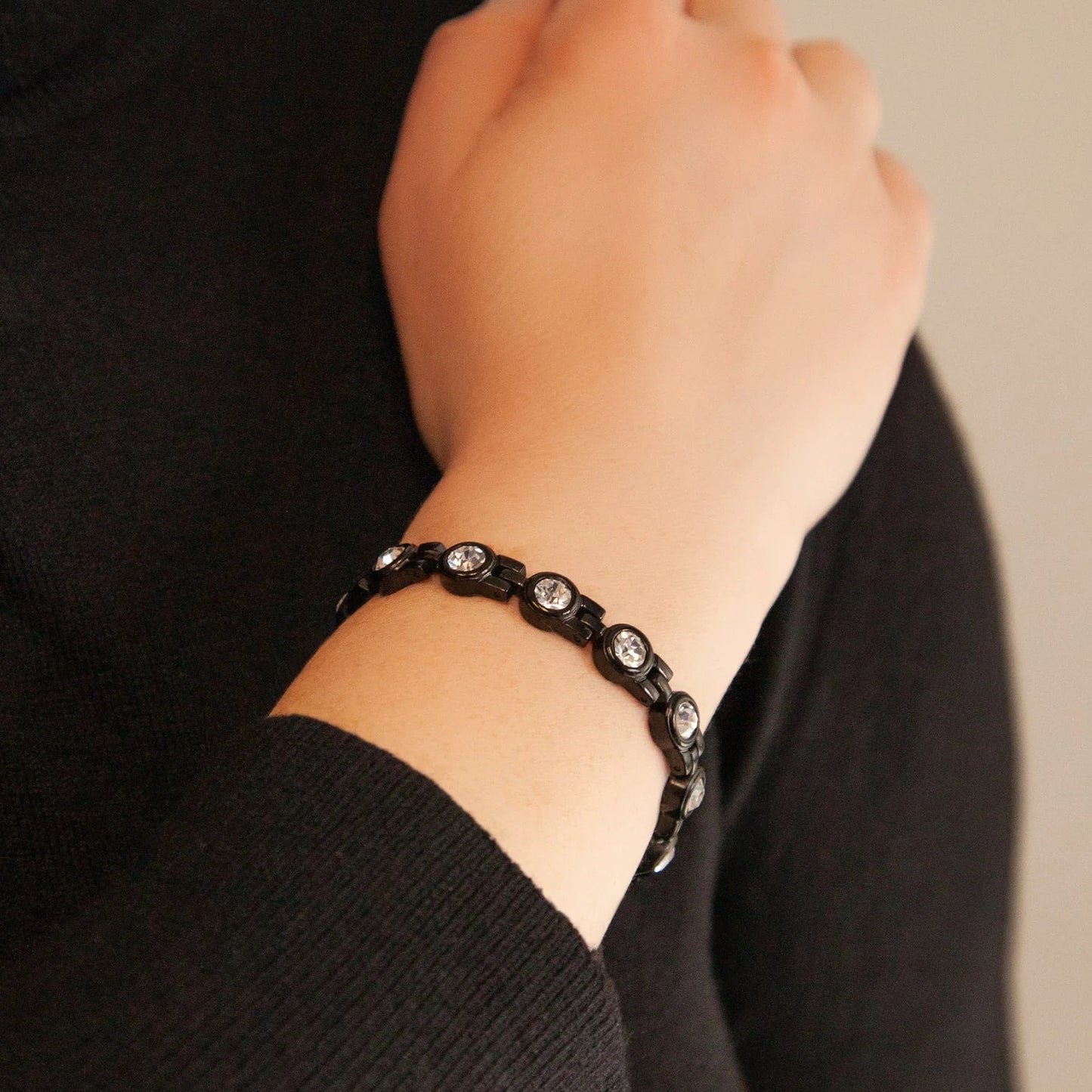 Stod Black & Clear Crystal