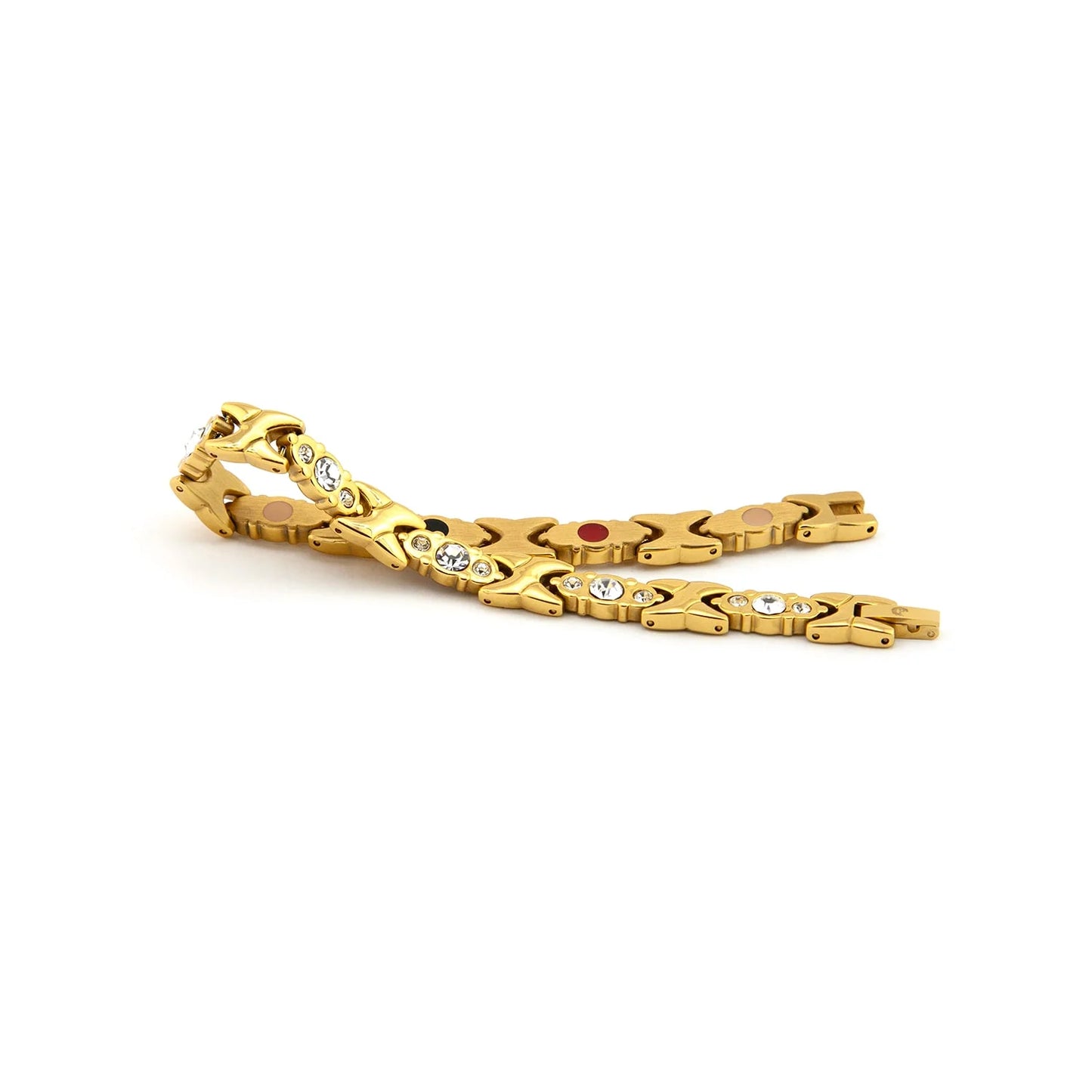 Jewel of Nile-Gold & Clear Crystals