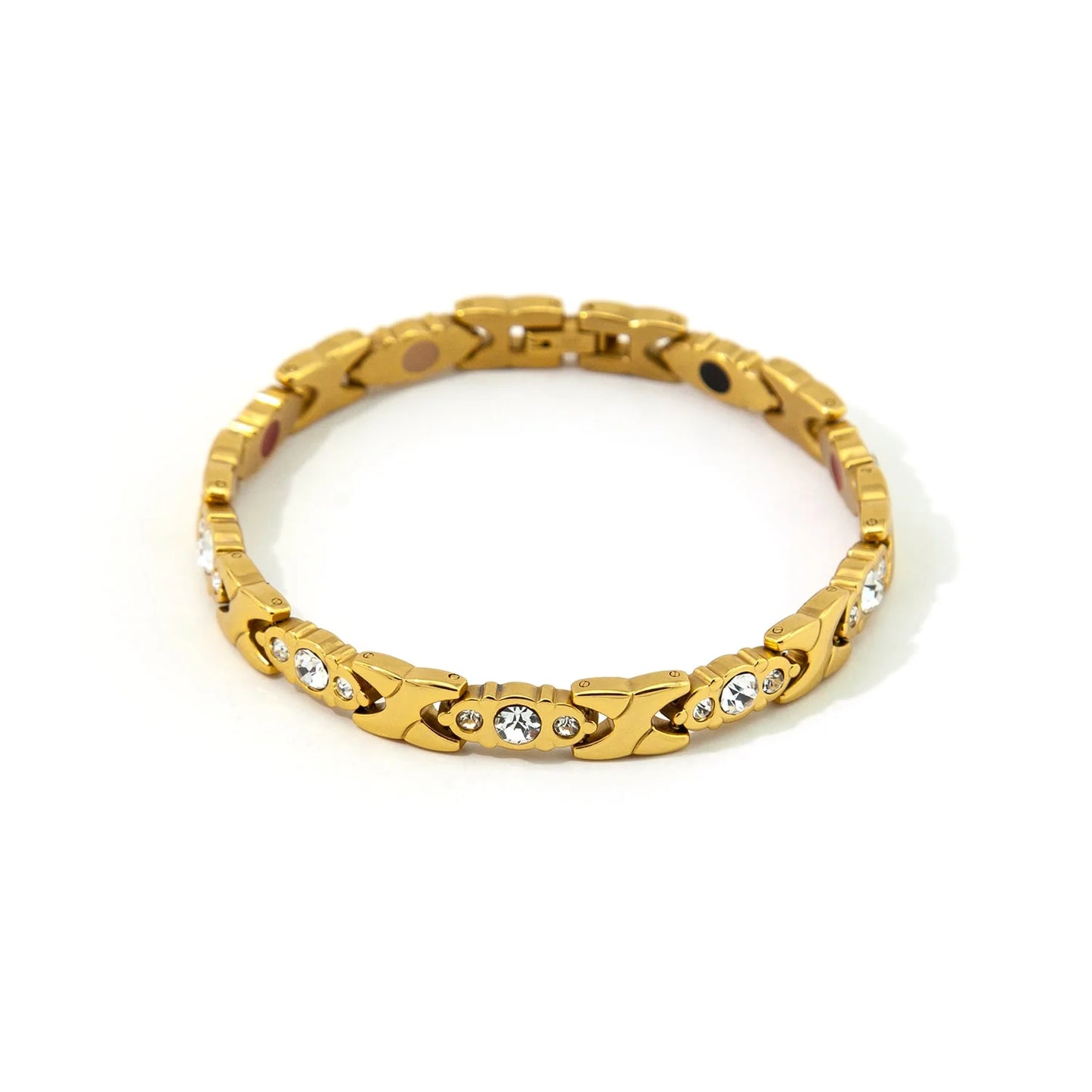 Jewel of Nile-Gold & Clear Crystals