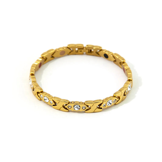 Jewel of Nile-Gold & Clear Crystals