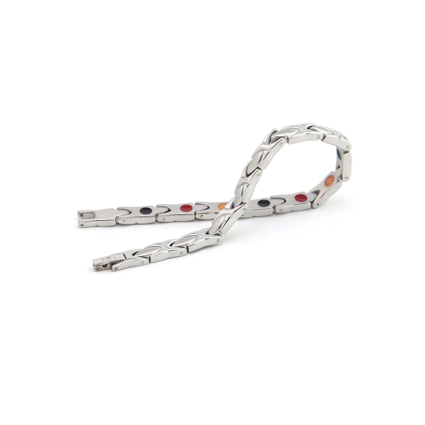 XO Silver - Negative Ion Bracelet, Stainless Steel