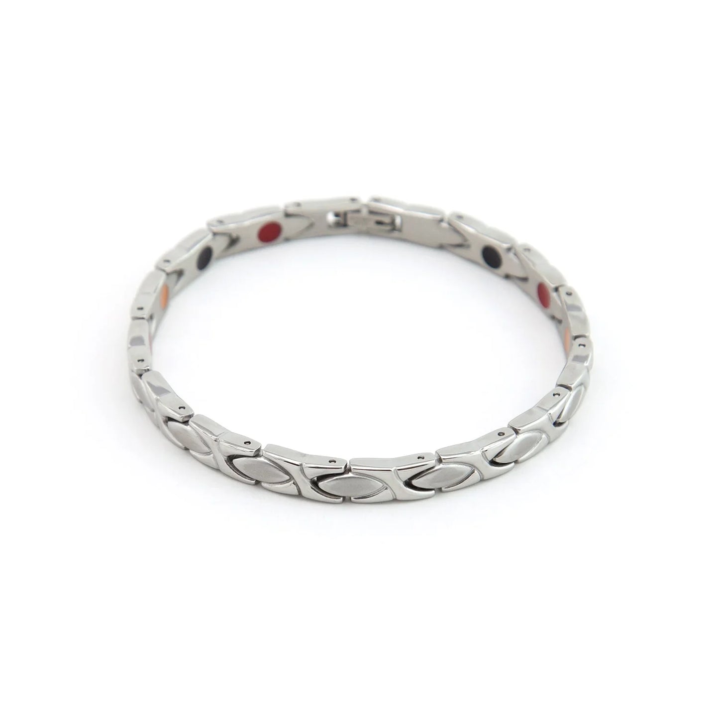 XO Silver - Negative Ion Bracelet, Stainless Steel