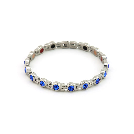 Stod Silver & Blue Crystals