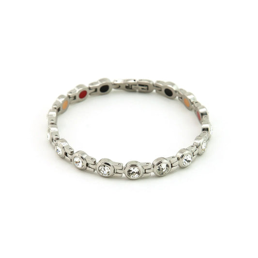 Stod Silver & Clear Crystals