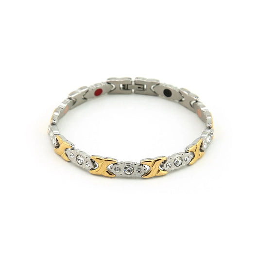 Jewel of Nile  Gold & Silver With Clear Crystals