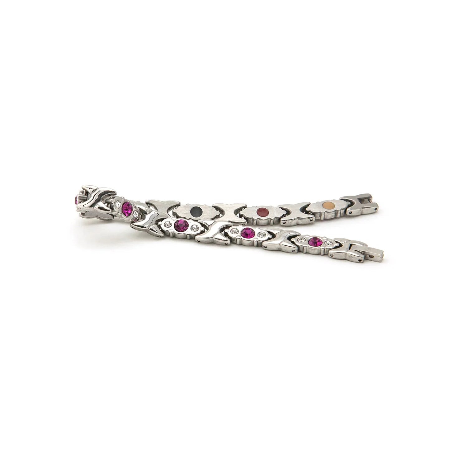 Jewel of Nile Silver & Pink Crystals