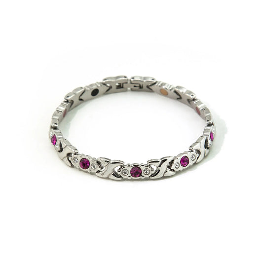 Jewel of Nile Silver & Pink Crystals