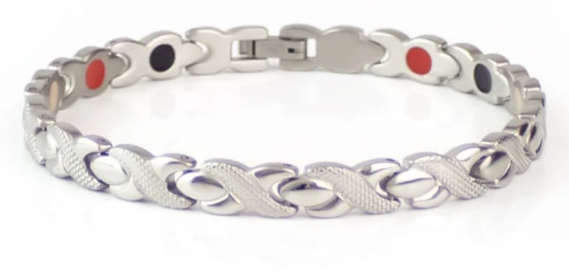 Snake Silver - Negative Ion Bracelet, Stainless Steel