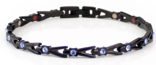 Shoot Star Black & Blue Crystal