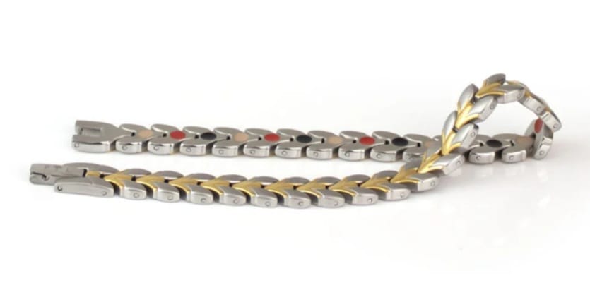 Orion - Negative Ion Bracelet, Gold and Stainless Steel