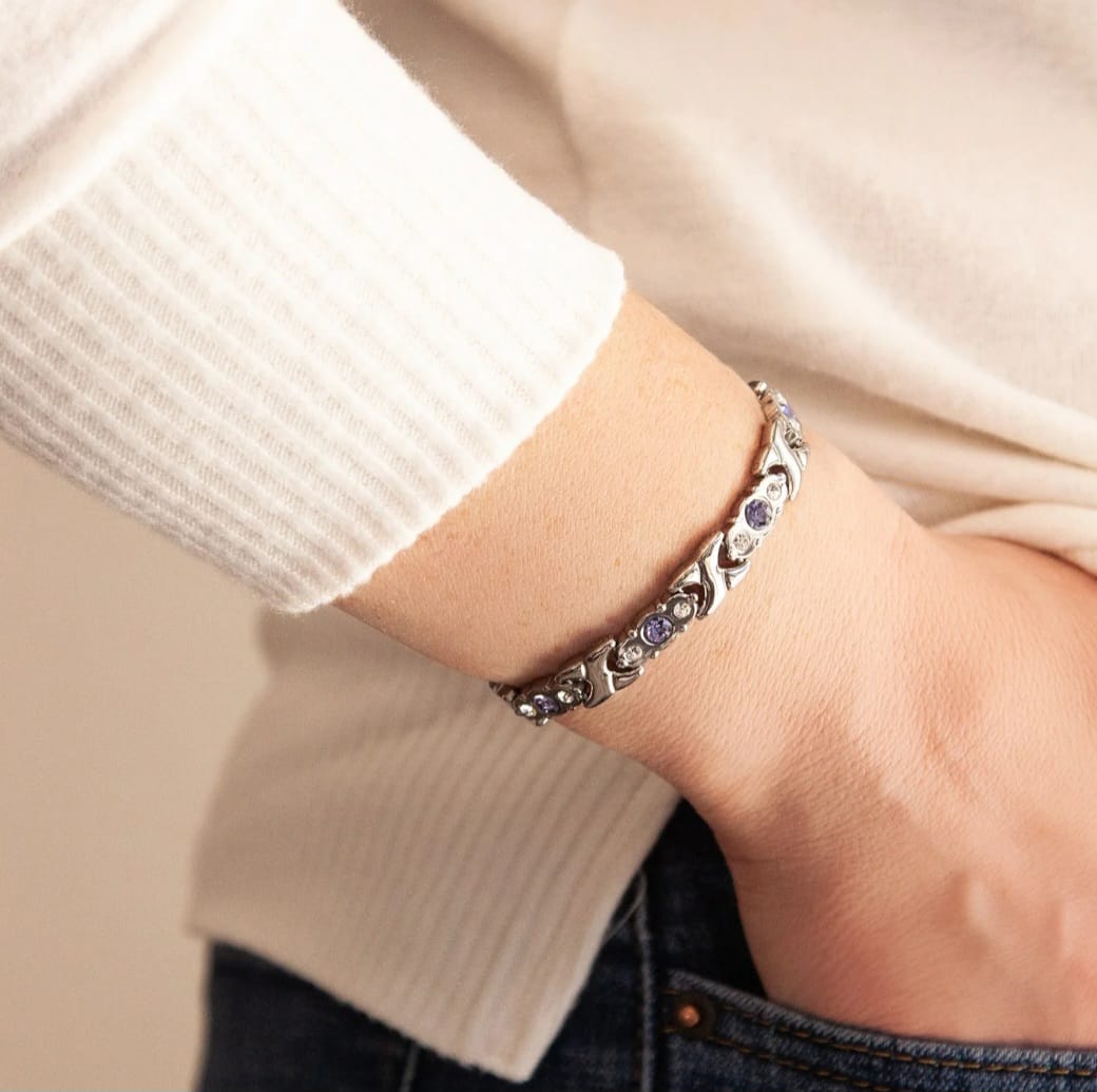 Jewel of Nile Silver & Purple Crystals