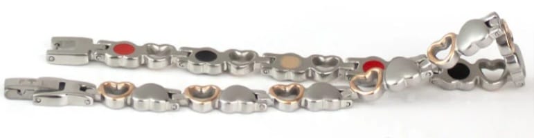 Hearts Silver & Rose Gold